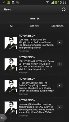 Roy Orbison android App screenshot 3